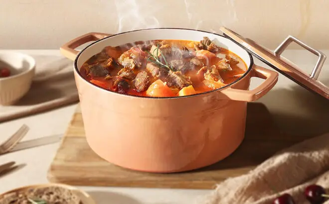 Carote 5 Quart Enamel Cast Iron Dutch Oven