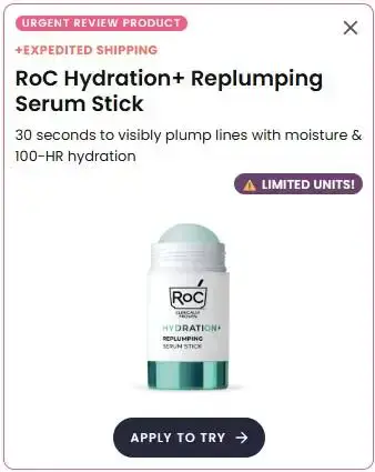Free RoC Hydration+ Serum Stick from PinchMe – No Coins Needed, Free Shipping!