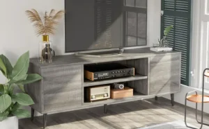 Homall 65 Inch Modern TV Stand in Gray Color