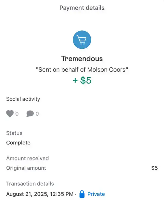 Check YOUR EMAIL FOR $5 – Free Money from Miller Lite