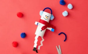 Paper Tube Snowman 1