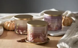 Yankee 3 Wick Candles in Various Scents