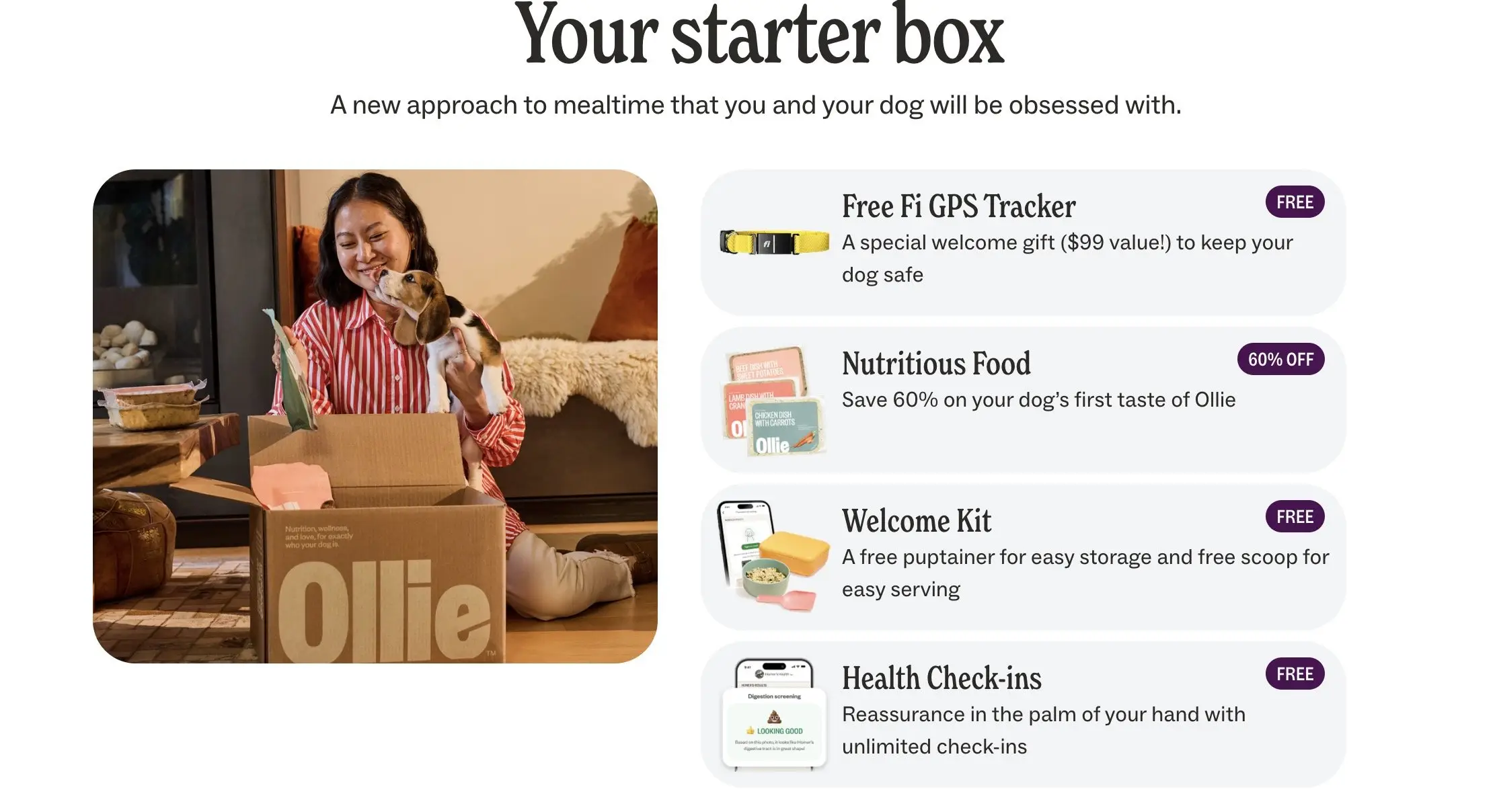 FREE Fi Smart GPS Collar from Ollie – $99 Value (+ 70% OFF)