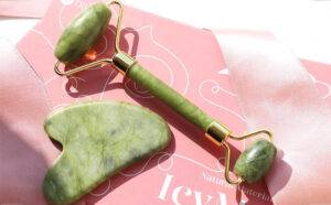BAIMEI Jade Roller and Gua Sha Set Beauty Tools
