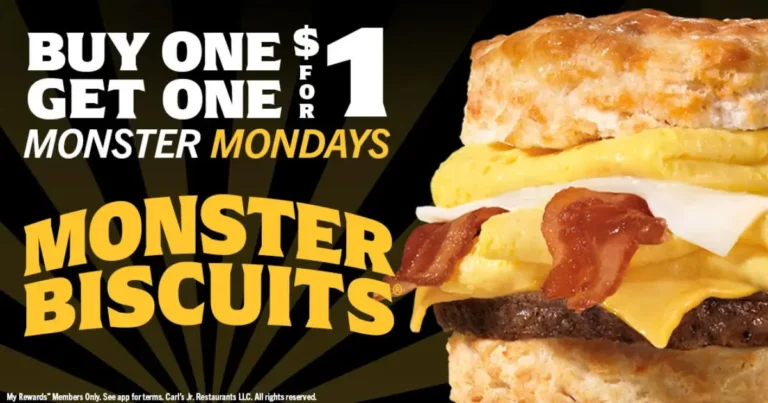 BOGO 1 Monster Biscuits at Carl s Jr