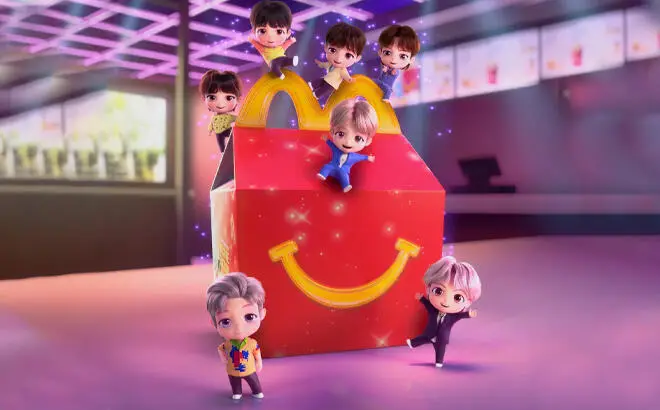 BTS Tiny Tan McDonalds Happy Meal Toys