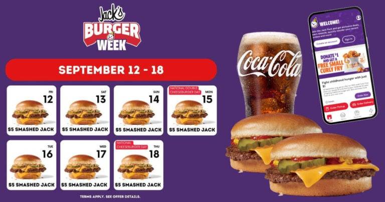 Burger Week Deals 5 Smashed Jack App Deals