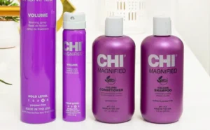 CHI Magnified Volume Conditioner on a Table