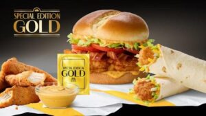 McDonalds Launches New Bacon Special Edition Gold McCrispy and Special Edition Gold Snack Wrap