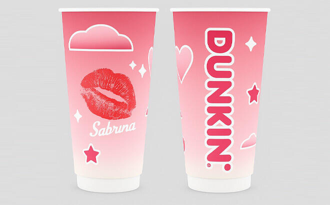 Sabrina Carpenter Dunkin Reusable Cup