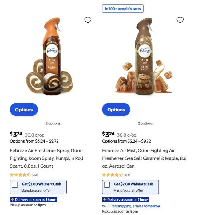 Holiday Febreze Air Spray Only $1.70 at Walmart!