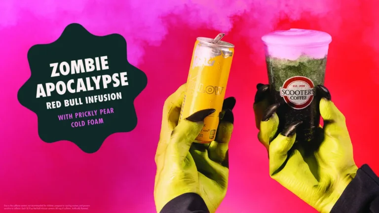 Zombie Apocalypse Red Bull Infusion Scooters Coffee Fall 2025