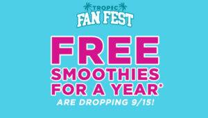 free smoothies for a year