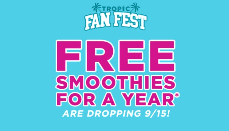 free smoothies for a year