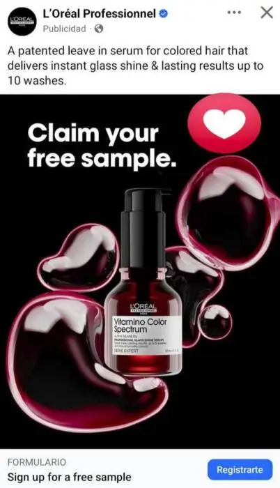 Possible Free L’Oréal Professionnel Vitamino Color Spectrum Glass Shine Serum Sample