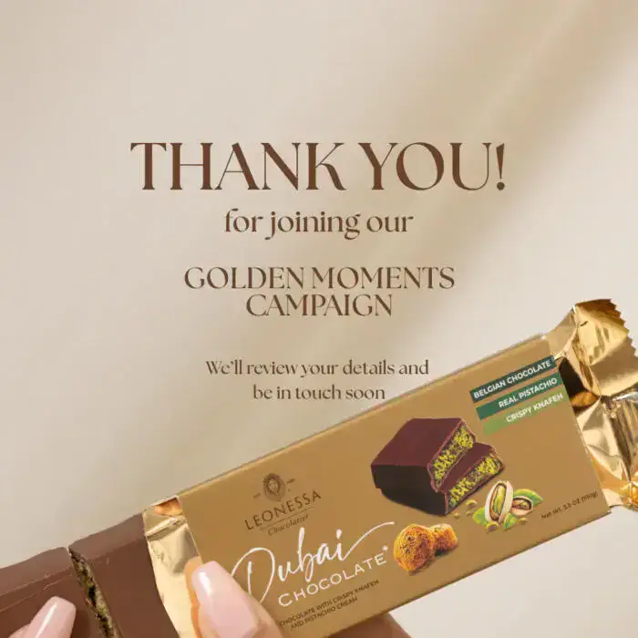 Free Box of Leonessa Dubai Chocolate