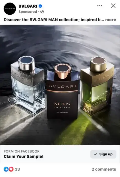 Possible Free Bvlgari Man Fragrance Sample
