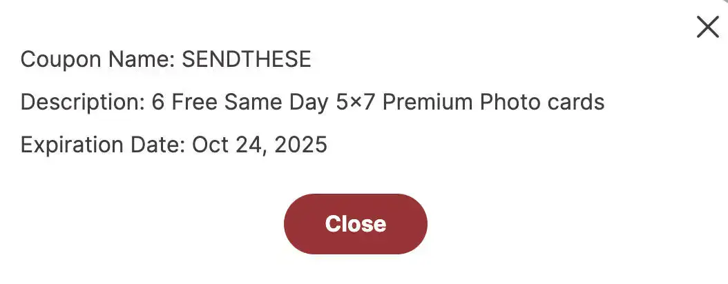 Six FREE 5x7 Photo Cards from Walgreens reg $23.99 (Ends 10/24/25)