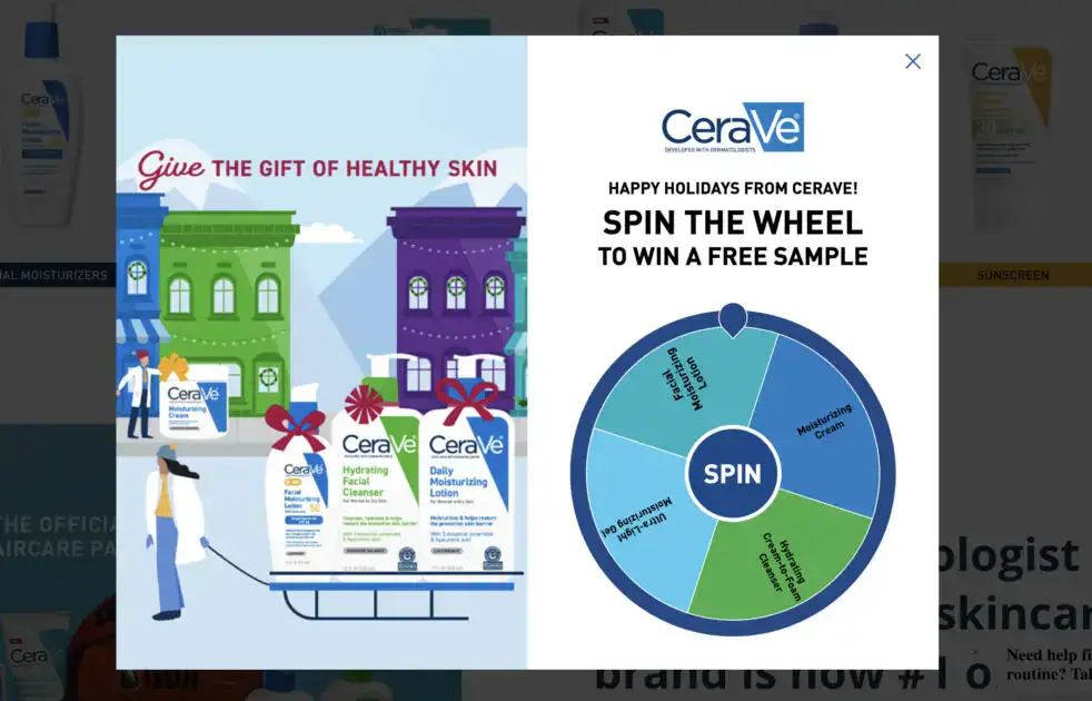 Free CeraVe Sample–Spin to get free sample!
