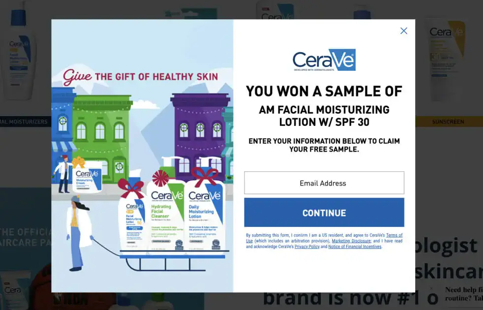 Free CeraVe Sample–Spin to get free sample!