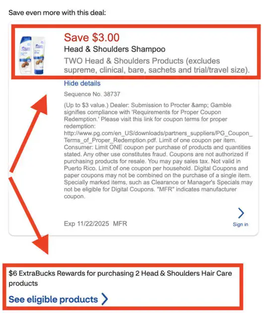 Free Head & Shoulders + Moneymaker at CVS!