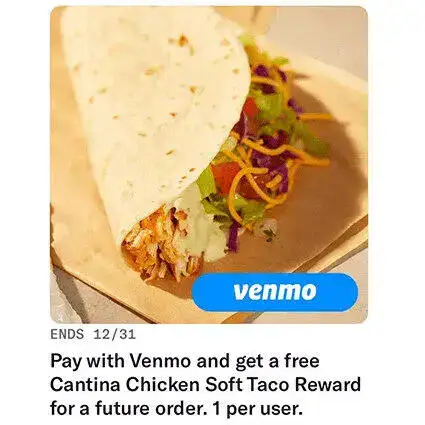 Free Taco Bell Cantina Chicken Soft Taco (Ends 12/31)