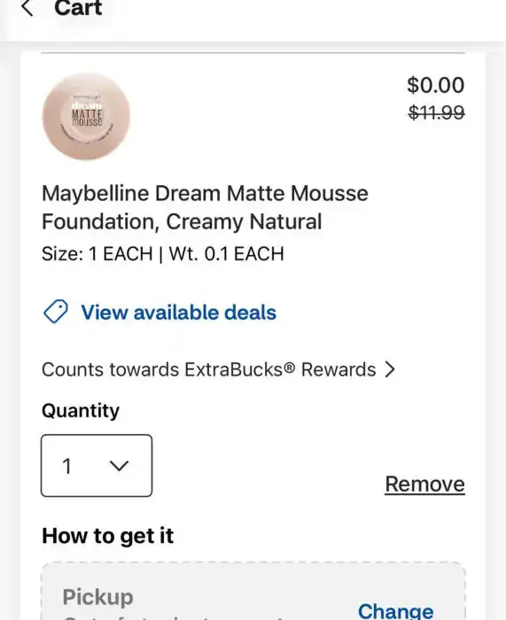 Free Maybelline Dream Matte Mousse at CVS