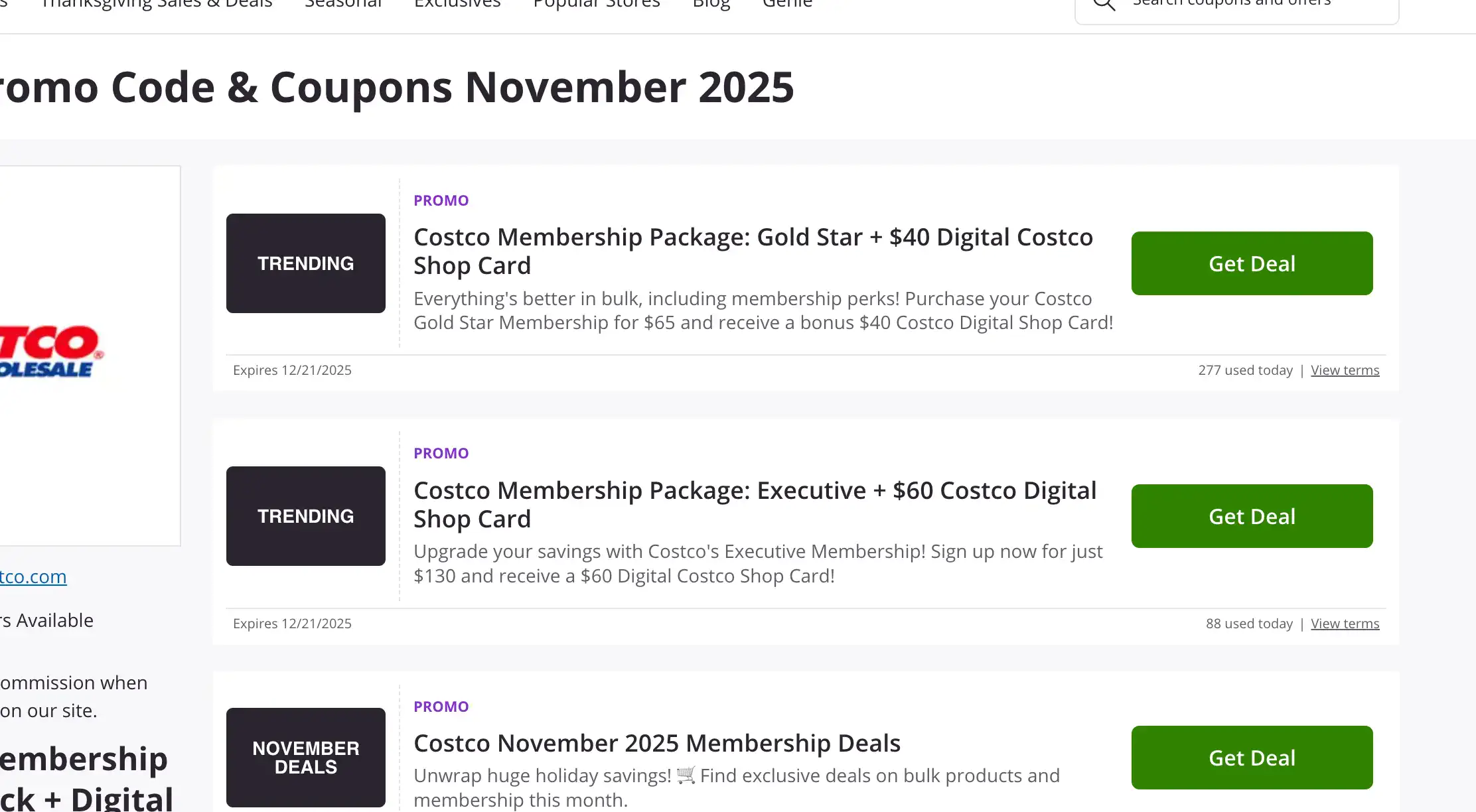 FREE Costco Membership + Get $25 Back with this Deal Stacking