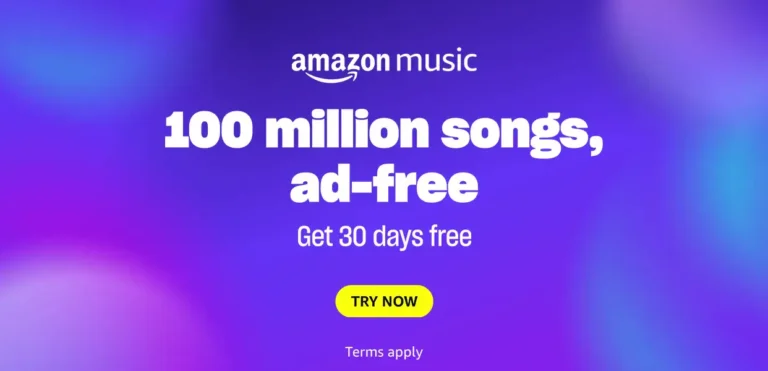 Free 30-Day Amazon Music Unlimited Trial + Free Audible Books