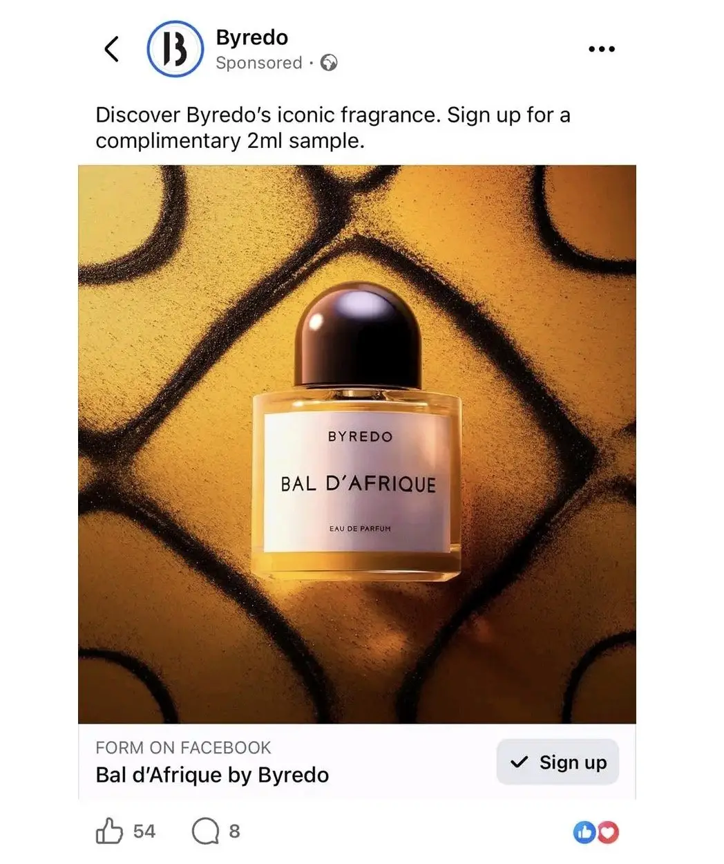 Possible Free Byredo Bal D’Afrique Perfume Sample