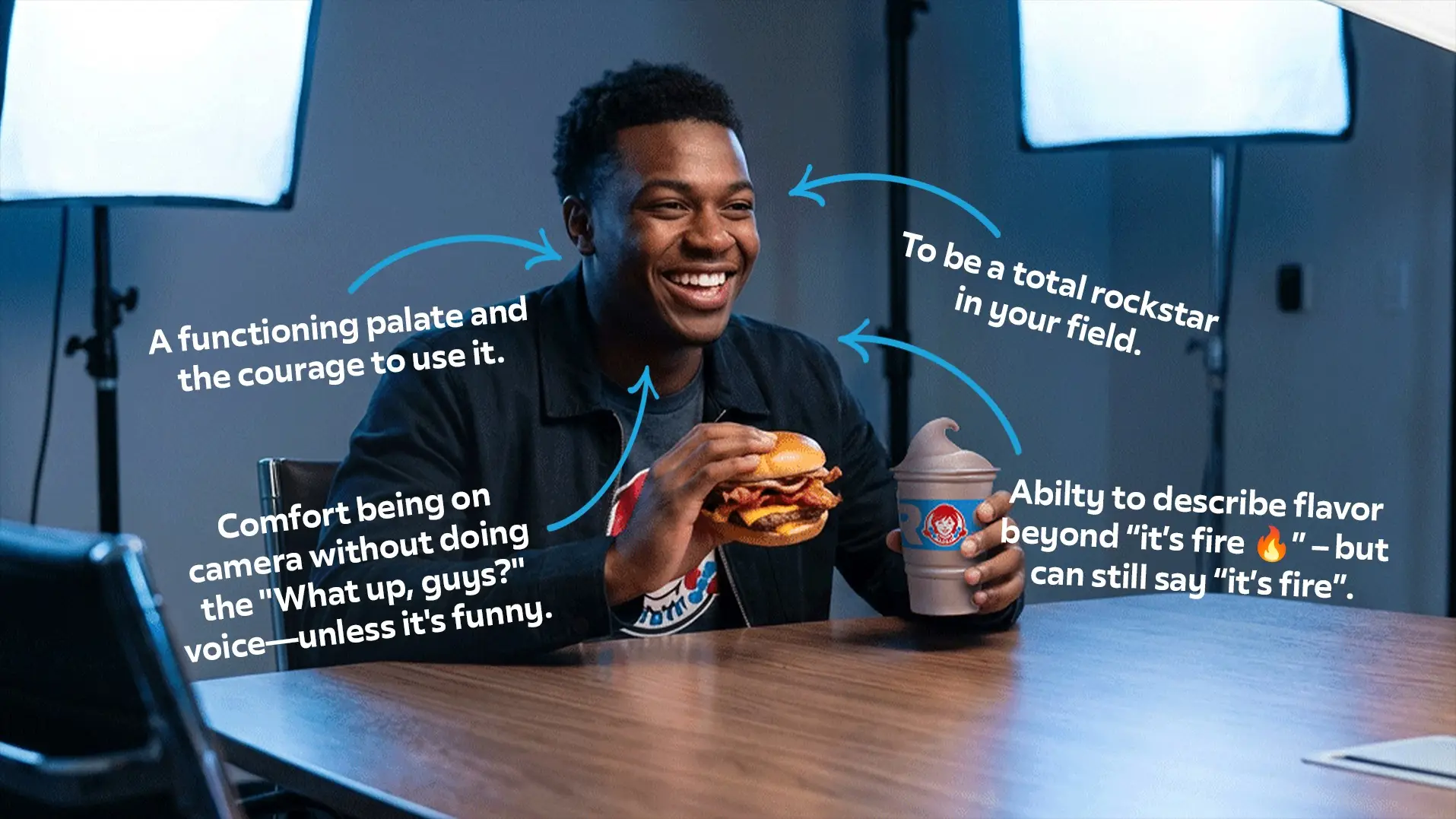 Win $100,000 to be the Wendy's Chief Tasting Officer
