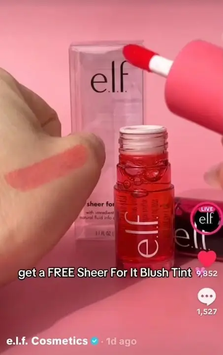 Possible Free e.l.f. Blush Tint Sample (Targeted Ad)