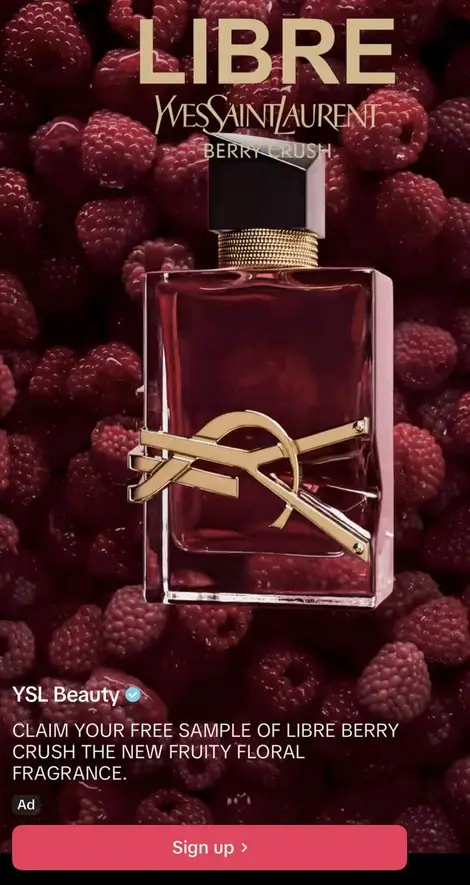 Possible Free YSL Libre Berry Crush Perfume Sample