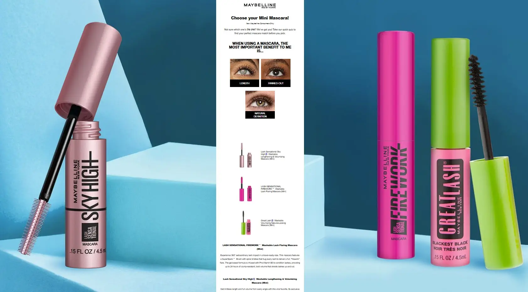 Possible Free Maybelline Mascara Mini (+ Free Shipping)