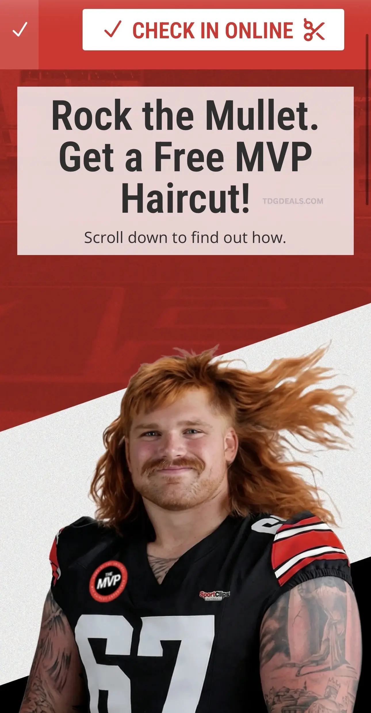 Free MVP Haircut at Sports Clips for Mullet Wearers