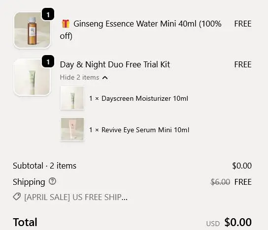 Free Joseon Day & Night Duo Trial Kit