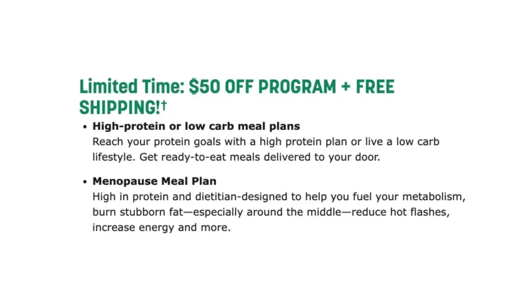 $50 Off Your First Week of Weight Loss Meals From Nutrisystem