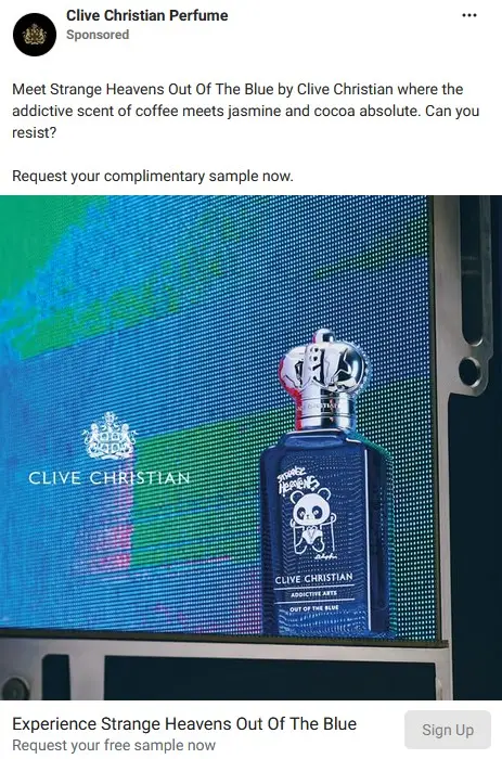 Possible Free Clive Christian Out of the Blue Perfume Sample (+ Free Shipping)
