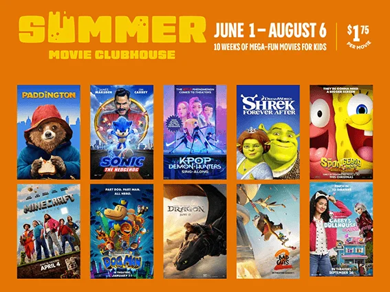 Enjoy Cheap Kids Movies This Summer with Cinemark's Summer Movie Clubhouse