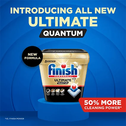 Free Sample of Finish Ultimate Quantum Dishwasher Pods (First 1k)