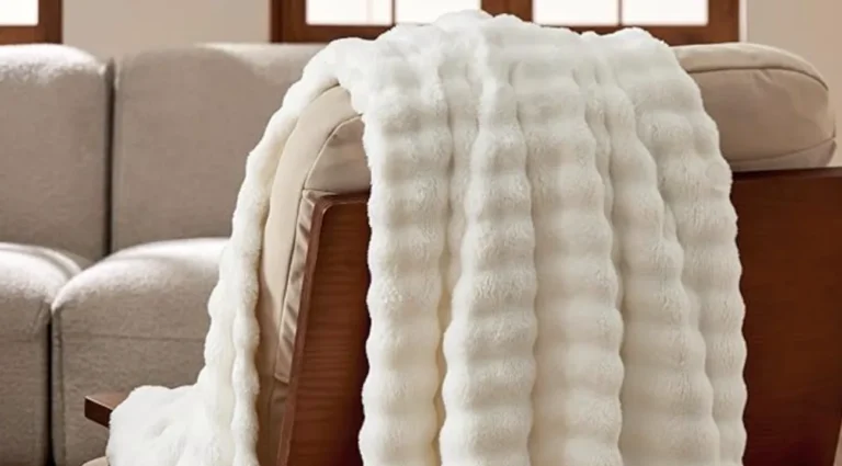 Bedsure 3D Fleece Bubble Blanket on Amazon for Under $10
