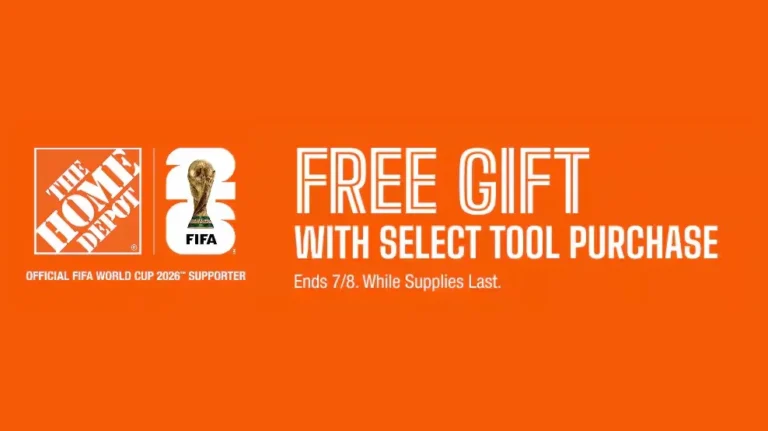free scarf with select tool purchase at The Home Depot