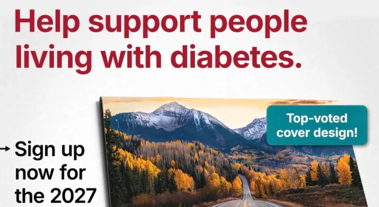 Claim Your Free 2026-2027 American Diabetes Association Calendar