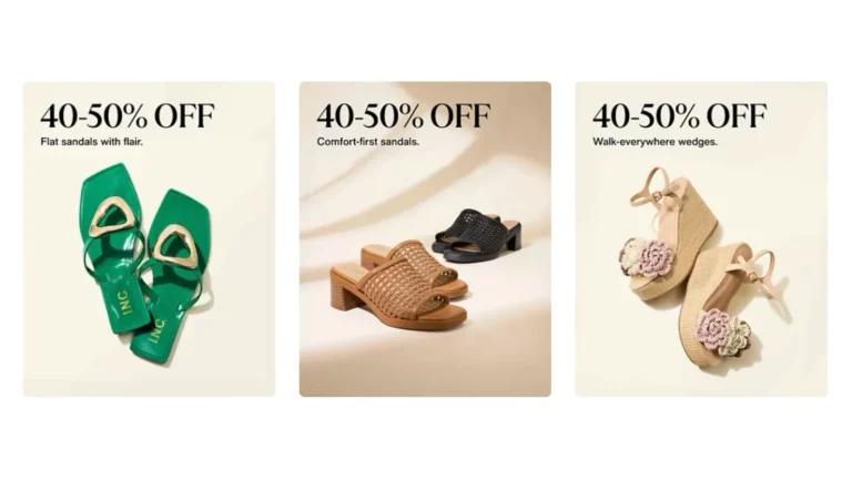 Macys Great Sandal Sale is here with up to 50% off!
