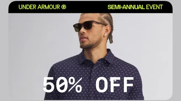 Under Armour Semi Annual Event get 50% off plus an extra 50% off outlet