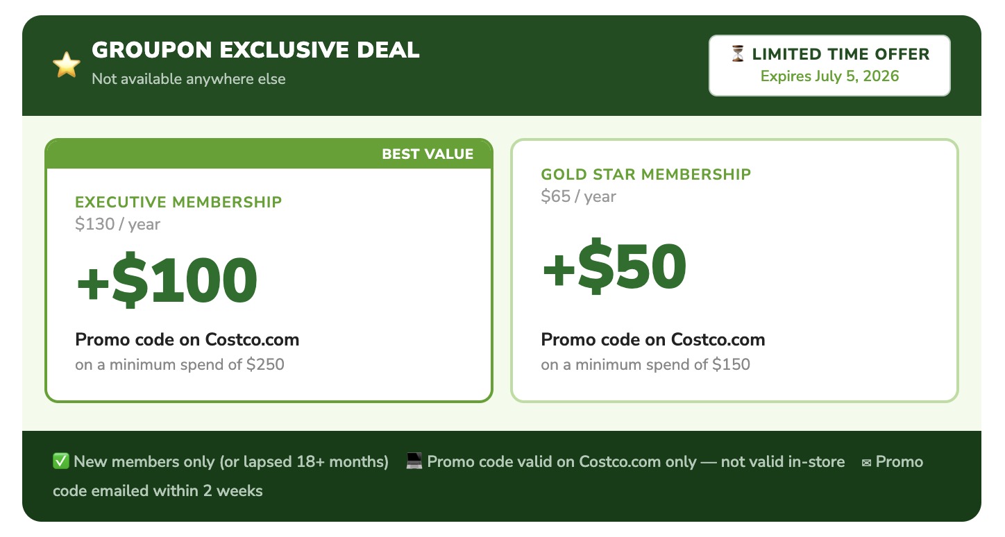 THIS Costco membership deal makes your first year basically $15 (Exp 7/5)