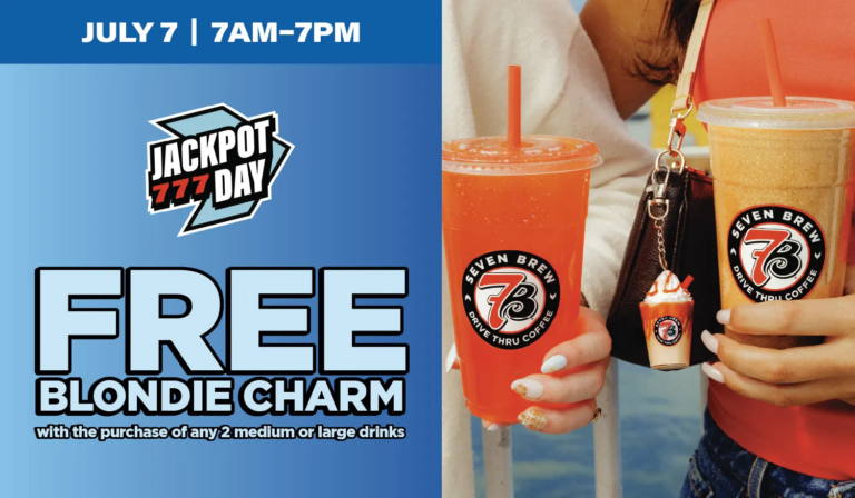 FREE limited-edition Blondie bag charm and Cheap Drinks on july 4th & 7th