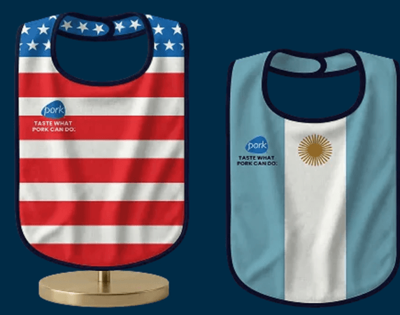 Grab a Free Pork World Cup Bib While Supplies Last