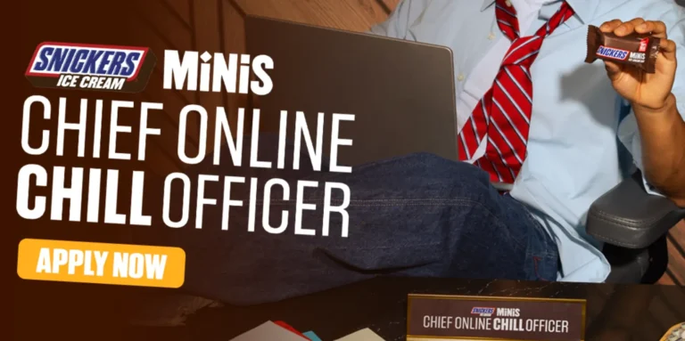 Apply for the Snickers Ice Cream Minis Chief Online Chill Officer Role