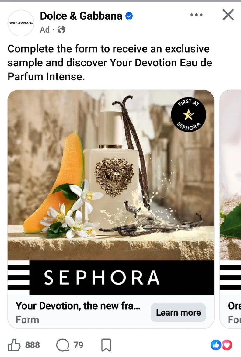 Possible Free Dolce & Gabbana Devotion Intense Perfume Sample